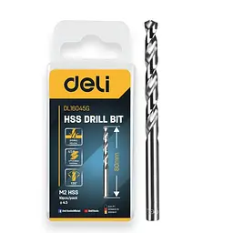 Свердло Hss D4,5 мм Deli EDL16045G