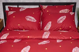Комплект постільної білизни Moon&Star Бязь Gold Люкс Lipstick King Size 220x240 наволочки 2х40х60 - мініатюра 3