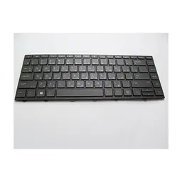 Клавіатура ноутбука HP ProBook 430 G5, 440 G5, 445 G5 чорна з чорною рамкою з підсв. (A46161)