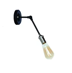 Бра настінне Levistella 752WG1701-1, E27, 60W, чорний, хромований патрон, сучасний стиль