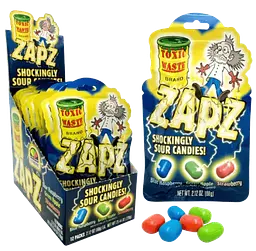 Кислі цукерки Toxic Waste Zapz Shockingly Sour Candies 60г - мініатюра 3