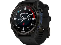 Спортивний годинник Garmin Descent Mk3i – 43 mm Carbon Gray DLC Titanium w. Black Silicone Band (010-02753-10/11)