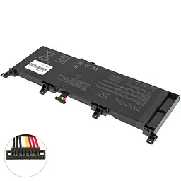 Акумулятор Asus C41N1531 (ROG Strix GL502VY, GL502VS series) 15.2V 4120 mAh 62Wh Black (0B200-01940100) - мініатюра 2