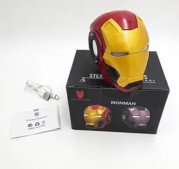 Портативна Bluetooth-колонка Iron Man MK-46 Червоний - мініатюра 3