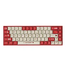 Механічна дротова клавіатура AJAZZ AK680 / Hot-Swap / Brown Switch / Red