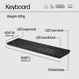 Клавіатура HP 450 Programmable Wireless UA Black (4R184AA) - мініатюра 12