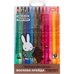 Воскова крейда Yes Miffy 12 шт. що викручується (590162)