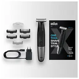 Тример для бороди та вусів/Тример для тіла (бодігромер) Braun Series X XT5100 - мініатюра 5