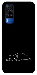 TPU чохол Demsky Lazy cat для Vivo Y51a