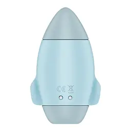 Стимулятор Satisfyer Mission Control Вакуумний, 10 см блакитний - мініатюра 3