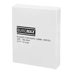 Леза для ножів Buromax 18 мм 10 шт. - мініатюра 2