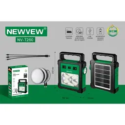 Ліхтар NEWVEW комплект NV-T260 Solar Panel 2400mAh (NWVW-NV-T260-GN) - мініатюра 8