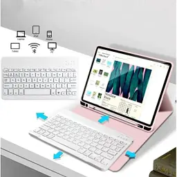 Чохол до планшета BeCover with keyboard Apple iPad Mini 6 2021 Pink (712990) - мініатюра 4