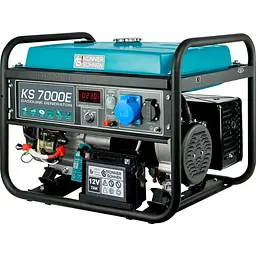 Генератор Синхронний KonnerSohnen KS 7000E, 230В, 5.5кВт, електростартер, 76.2кг / 5000 Вт / Бензин (KS7000E) - мініатюра 3