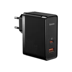 Мережевий зарядний пристрій Baseus GaN5 Pro 2 порта, USB + Type-C 100W Черный (CCGP090201)
