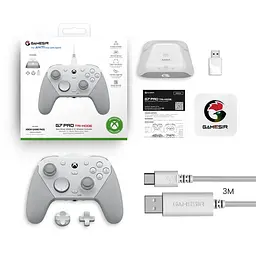 Ігровий контролер геймпад GameSir G7 Pro Mech White Tri-Mode Gamepad з док-станцією - мініатюра 3