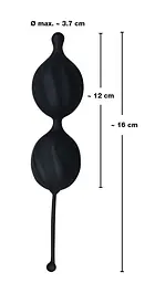 Вагінальні кульки Orion Black Velvets Love Balls, 16 см, чорний - мініатюра 9