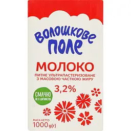 Молоко питне Волошкове поле ультрапастеризоване з масовою часткою жиру 3.2% 1 кг - мініатюра 2