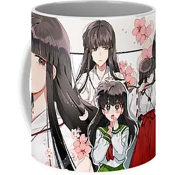 Кухоль GeekLand InuYasha Пес демон-охоронець kagome kikyo IY 02.05 330 мл білий - мініатюра 2