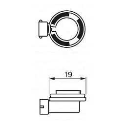 Автолампа Bosch галогенова 35W (1 987 302 081) - мініатюра 6