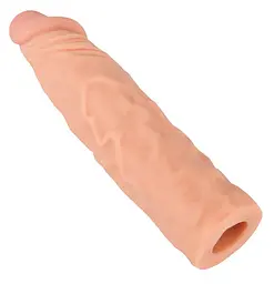 Насадка на пеніс Nature Skin Extension Sleeve 19.5 см тілесний - мініатюра 4