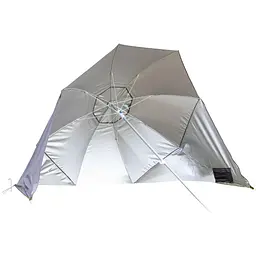 Парасоля-намет пляжна Bo-Camp Parasol With Sidewalls Grey/Silver (7267286)
