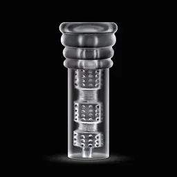 Мастурбатор Blush Rize - Luz Glow in the Dark Masturbator - Clear, всмоктування, світиться в темряві - мініатюра 8