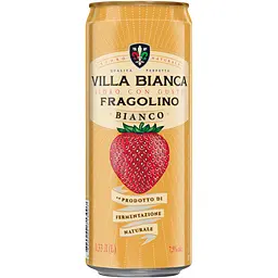Упаковка сидру Villa Bianca Fragolino Bianco 7-8.5% 7.92 л з/б (0.33 л х 24 шт.) - мініатюра 2