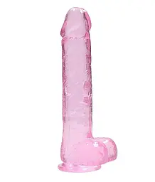 Фалоімітатор Realrock Dildo рожевий 25 см - мініатюра 6