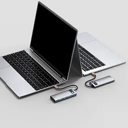 USB-Хаб Baseus USB-C Metal Gleam Series 5in1 Gray (CAHUB-CX0G) - мініатюра 4