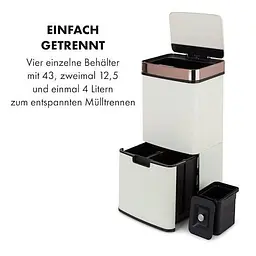 Бак для сміття Klarstein Royal Trash Rose Gold (10035364) - мініатюра 3