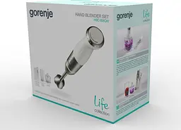 Gorenje Блендер заглибний 800Вт, 5в1, чаша-500мл, подрібнювач, білий - мініатюра 6