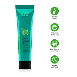 Лубрикант на водній основі Orgie Lube Tube Cocktail Caipirinha, 100 мл, смак цитрусового коктейлю - мініатюра 3