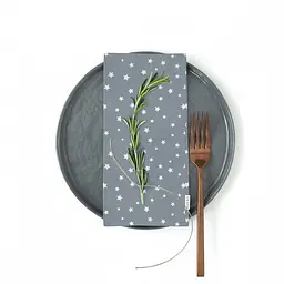 Набір серветок Cosas Sakura & Grey Starsfall 4 шт. 30х30 см бежевий/різнобарвний (Set-4Serv_RfRose_StarGW_30) - мініатюра 4