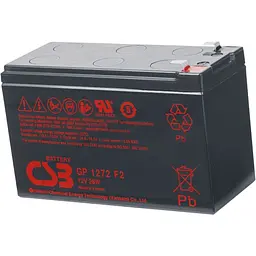 Акумулятор CSB AGM 12V [12V/7.2Ah/86Wh] [GP1272] [110127] - мініатюра 4