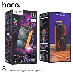 Портативна акустика Hoco DS42 Sounding 30 Вт караоке з мікрофоном бездротова - мініатюра 6