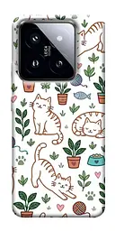 TPU чохол Demsky Cats pattern для Xiaomi 14 Pro