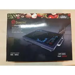 Плита інфрачервона одноконфоркова DOMOTEC MS-5842 електрична 2000 Вт з сенсорним управлінням - мініатюра 5