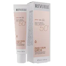 Флюїд для обличчя SPF50+ hyaluronic daily sun Revuele 40 мл