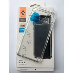 Оригінальний протиударний чохол Spigen Ultra Hybrid для Google Pixel 8 (6.2") Clear ACS06278 прозорий - мініатюра 2