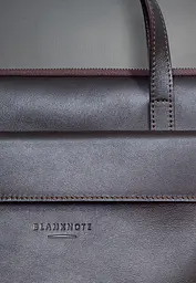 Шкіряний чохол BlankNote з ручками та кишенею для MacBook 16 Pro Темно-коричневий - мініатюра 6