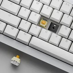 Клавіатура Ducky One X Mini (60%) Magnetic White (ON2461AST3-DAUSPDOECL2WW1) - мініатюра 2