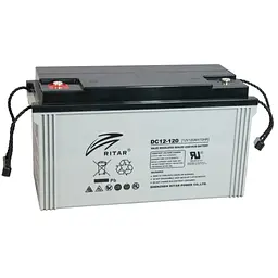 Акумуляторна батарея AGM RITAR DC12-120, Gray Case, 12V 120Ah ( 407 x 177 x 225 ) Q1/30