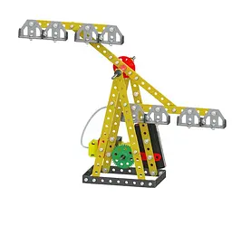 Конструктор Zephyr Mechanix Funfair металевий з електромотором 205 елементів 7 моделей - мініатюра 6