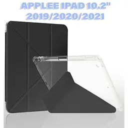 Чохол до планшета BeCover Ultra Slim Origami Transparent Apple Pencil Apple iPad 10.2 2019/2020/2021 Black (711098) - мініатюра 2