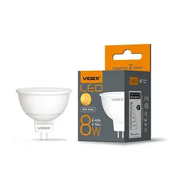 Лампочка Videx MR16e 8W GU5.3 4100K (VL-MR16e-08534) - мініатюра 2