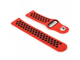 Ремінець BeCover Nike Style for Xiaomi Amazfit Bip/Bip Lite/Bip S Lite/GTR 42mm/GTS/TicWatch S2/TicWatch E Black-Red (705704) - мініатюра 2