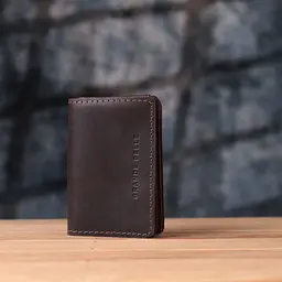 Стильна обкладинка на автодокументи у вінтажній шкірі GRANDE PELLE 22873 темно-коричнева - мініатюра 9