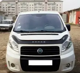 Дефлектор капоту мухобійка для Fiat Scudo з 2007-2015 Євро Кріплення (Vip Tuning) FT16 - мініатюра 2
