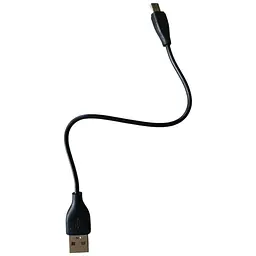 Кабель мікроспід 22 см microUSB шнур чорний
